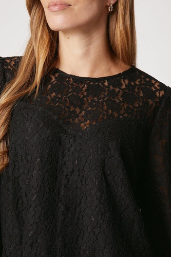 Corded Lace Long Sleeve Top