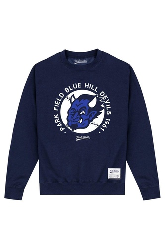 Blue Devils Navy Sweatshirt Crew Neck Long Sleeve