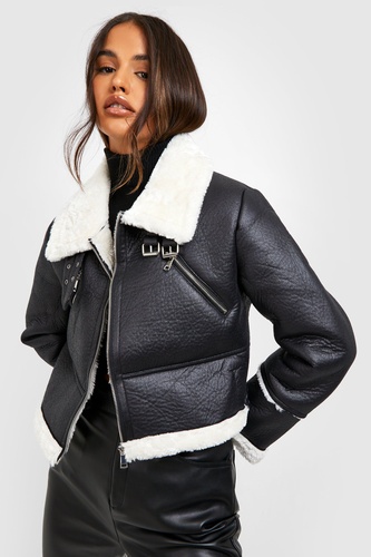 Cropped Aviator Jacket