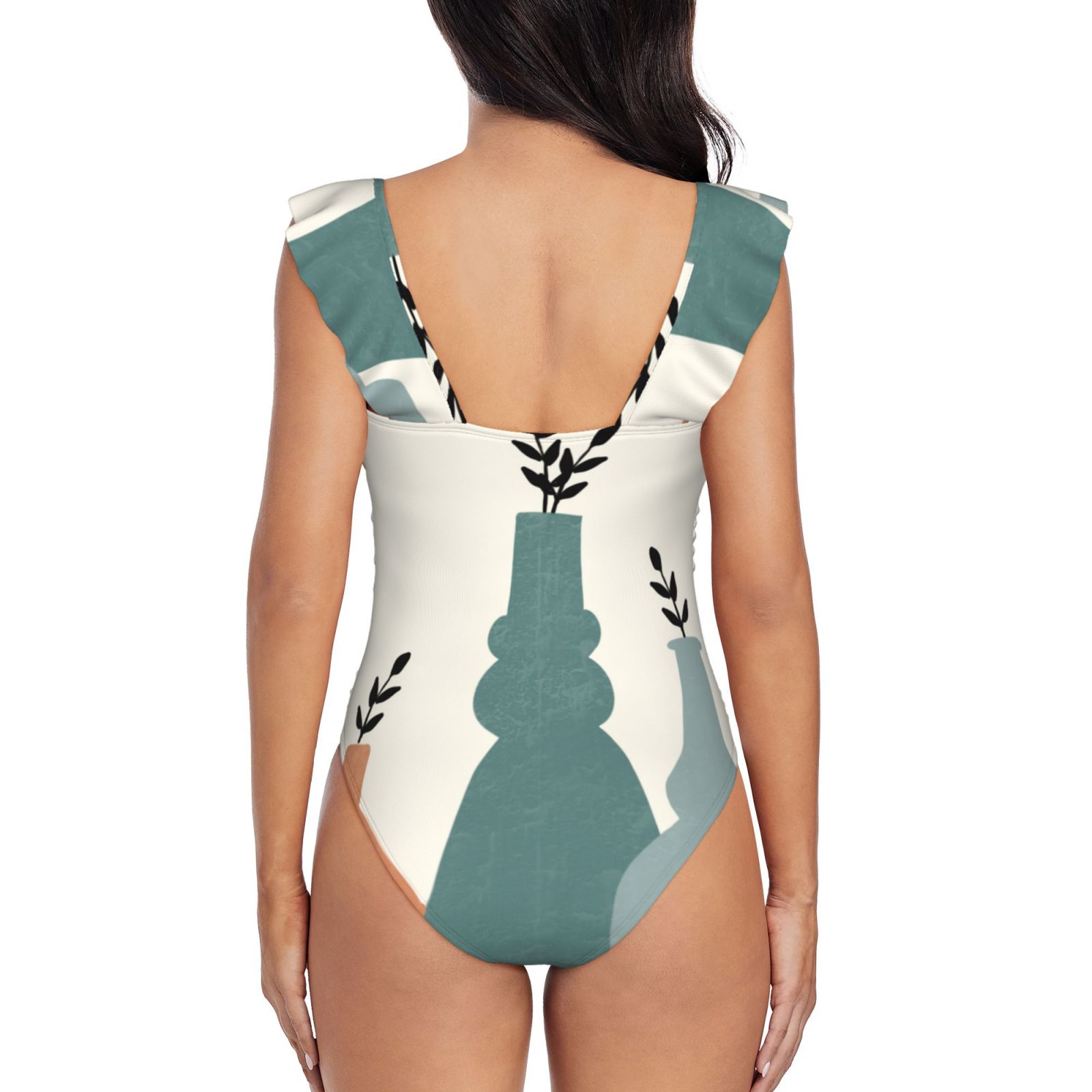 Women's Ruffle One Piece Swimsuit