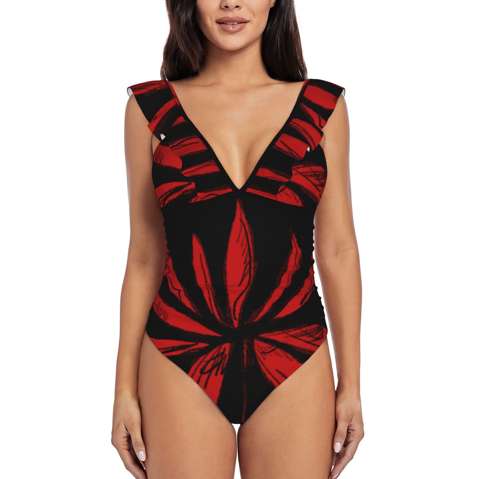 Women's Ruffle One Piece Swimsuit