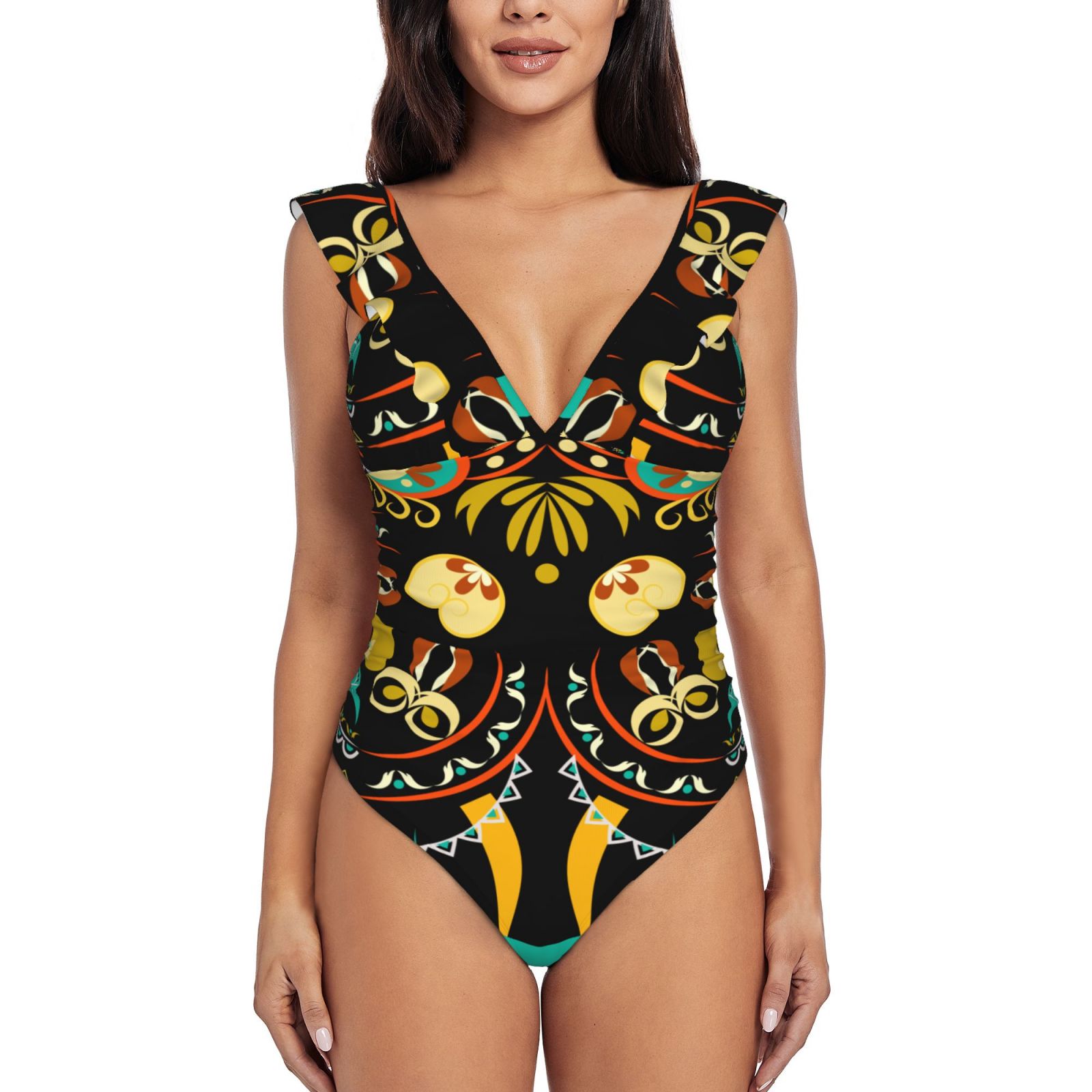 Women's Ruffle One Piece Swimsuit