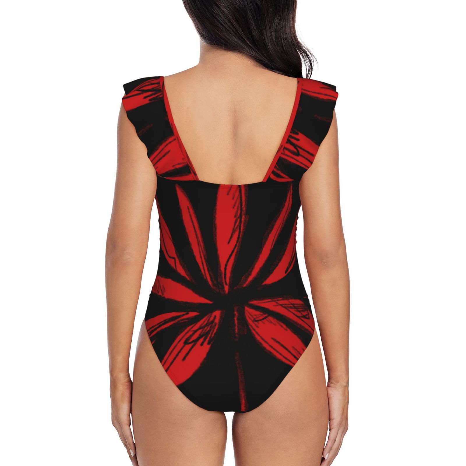 Women's Ruffle One Piece Swimsuit