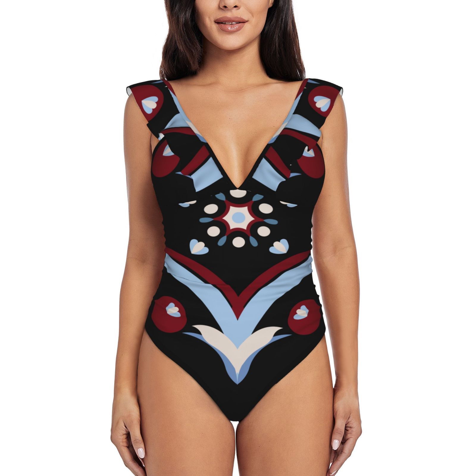 Women's Ruffle One Piece Swimsuit