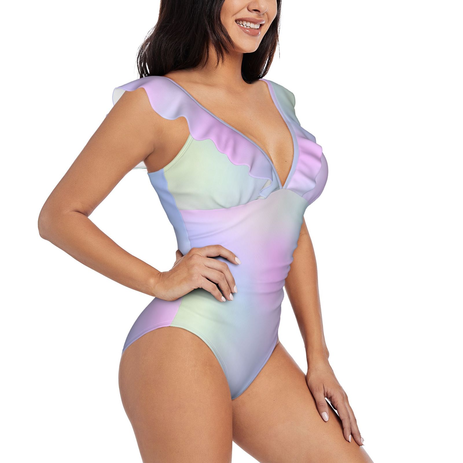 Women's Ruffle One Piece Swimsuit