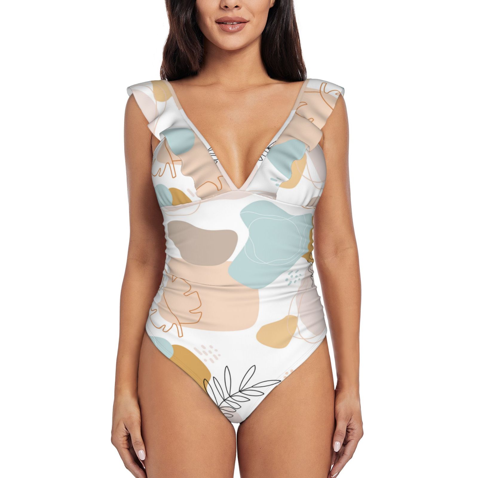 Women's Ruffle One Piece Swimsuit