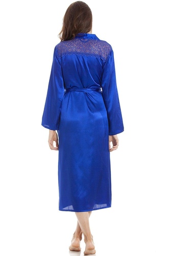 Full Length Long Sleeve Plain Satin Wrap