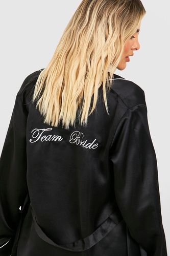 Team Bride Satin Robe