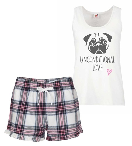 Pug Unconditional Love Pyjama Set