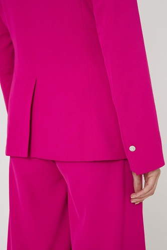 Pink Diamante Button Blazer