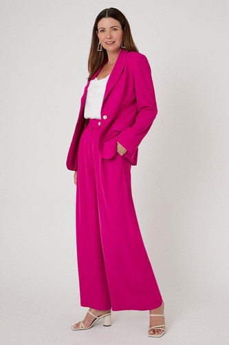 Pink Diamante Button Blazer