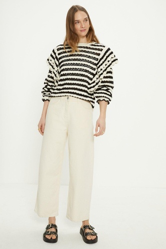 Stripe Ruffle Detail Jumper