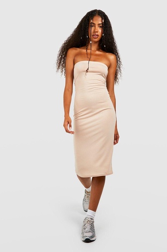 Rib Bandeau Midi Dress