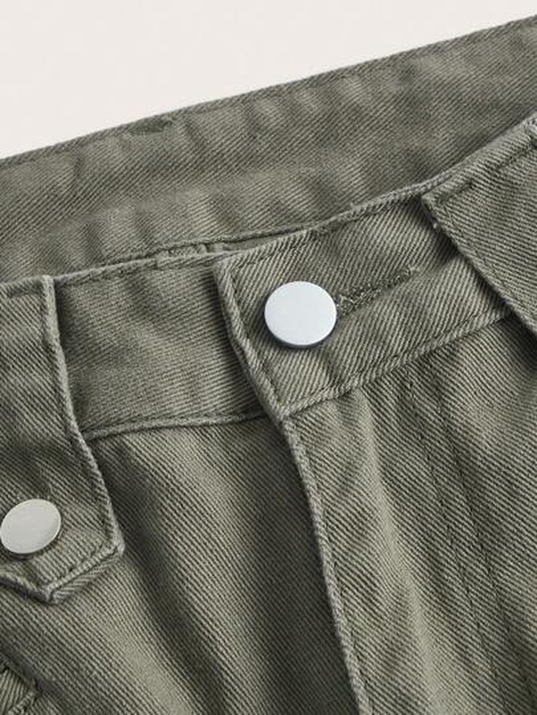 Flap Pocket Cargo Jeans