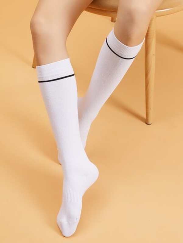 Striped Knee High Socks