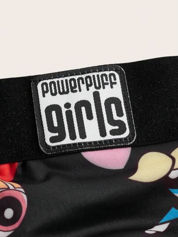 The Powerpuff Girls ROMWE Cartoon Graphic Lingerie Set