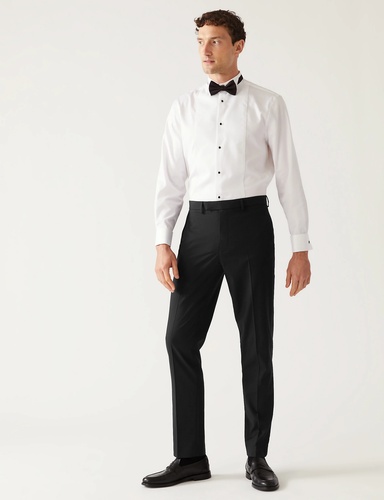 Slim Fit Flat Front Stretch Tuxedo Trousers