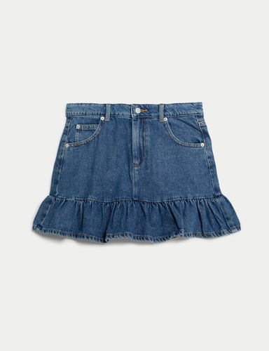 Denim Frill Skirt 6 16 Yrs