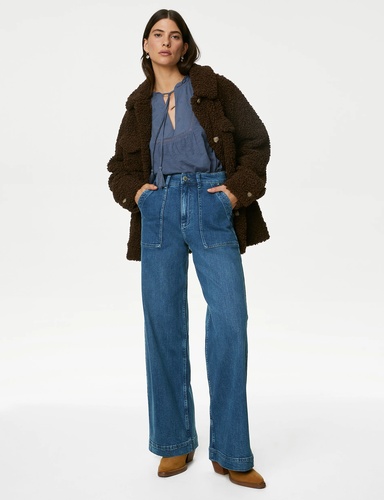 High Waisted Wide Leg Jeans