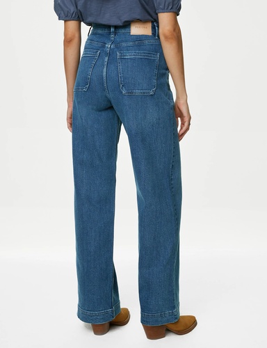 High Waisted Wide Leg Jeans