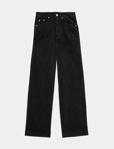 Cotton Rich Cord Wide Leg Trousers