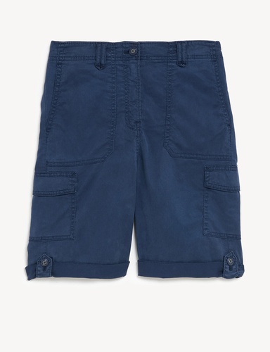 Lyocell Rich Cargo Tea Dyed Shorts