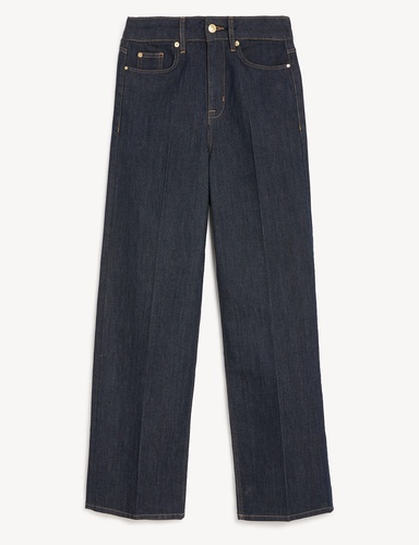 High Waisted Smart Wide Leg Jeans