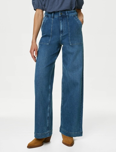 High Waisted Wide Leg Jeans