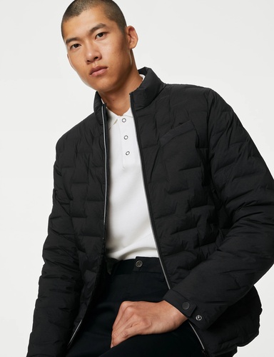 Feather and Down Textured Jacket