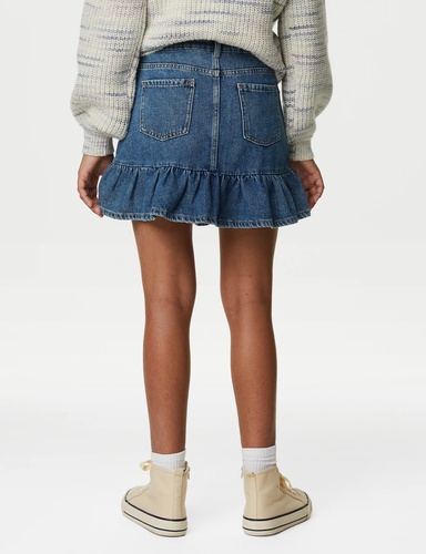 Denim Frill Skirt 6 16 Yrs