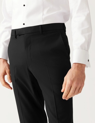 Slim Fit Flat Front Stretch Tuxedo Trousers