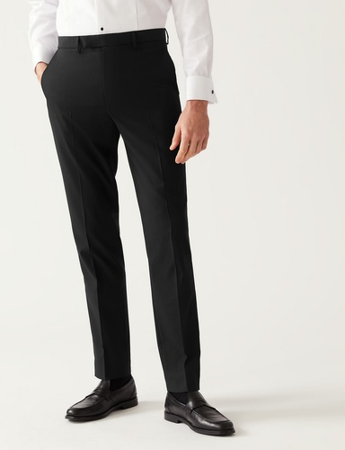 Slim Fit Flat Front Stretch Tuxedo Trousers