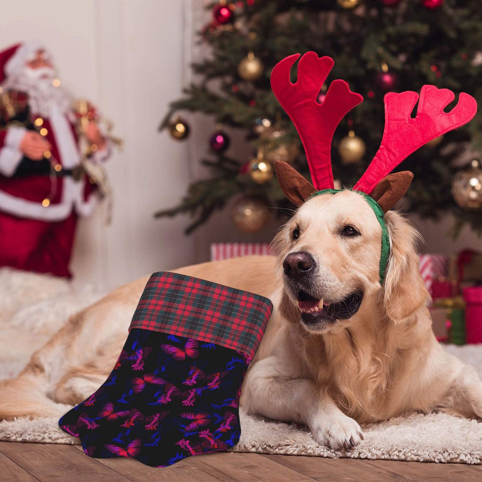 Christmas Pet Pow Socking