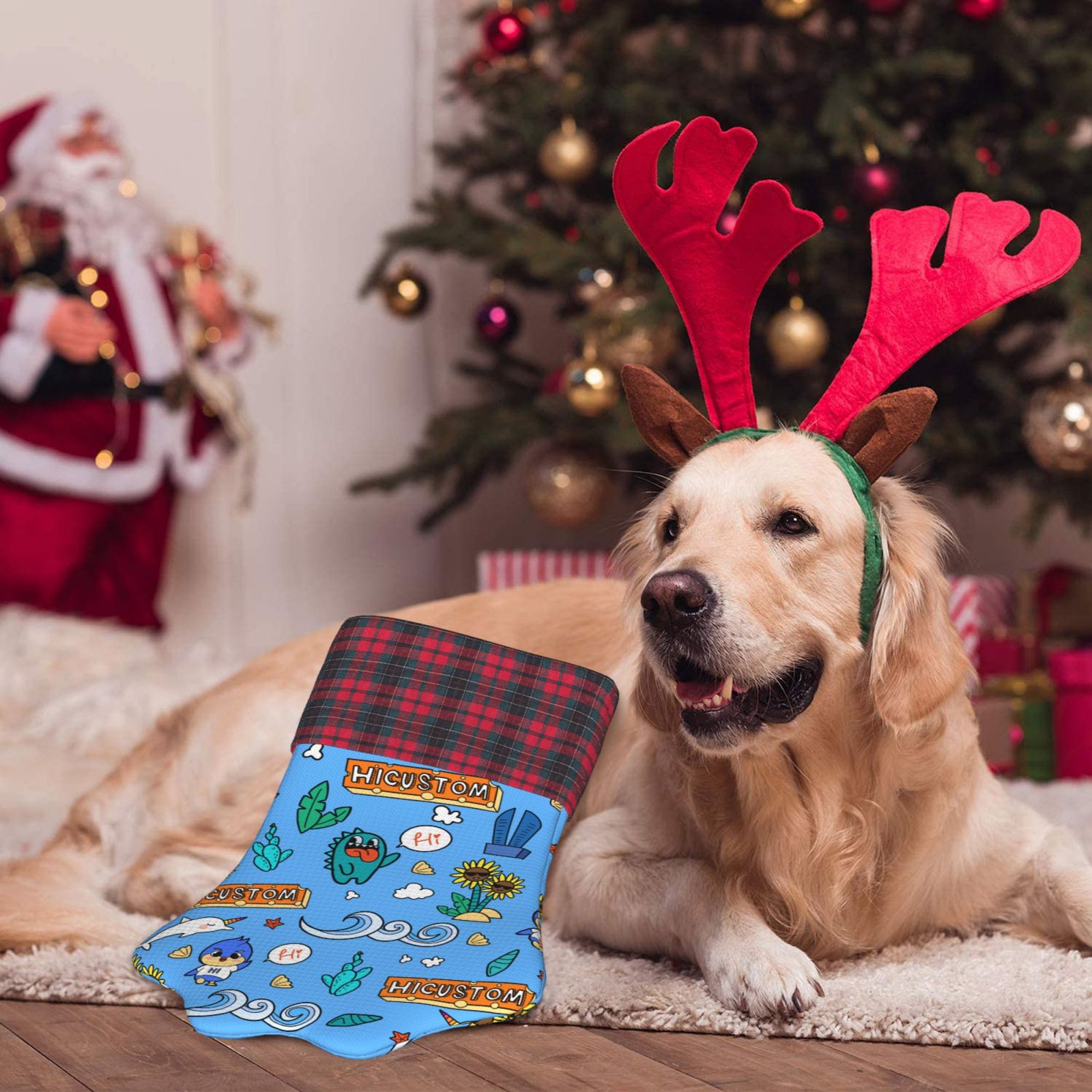 Christmas Pet Pow Socking