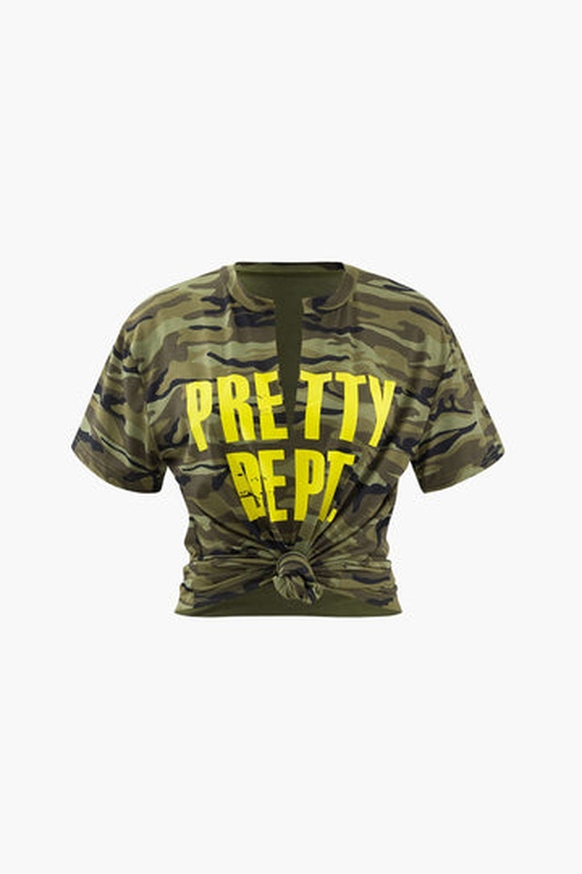 Pretty Dept Camo T Shirt