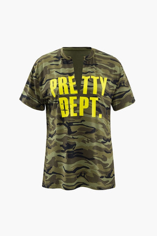 Pretty Dept Camo T Shirt