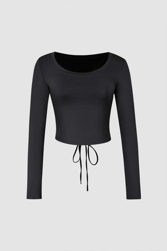 Tie Back Long Sleeve Top