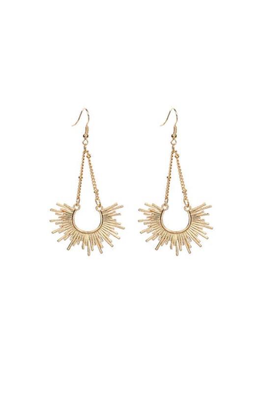 Sunburst Drop Dangle Earrings