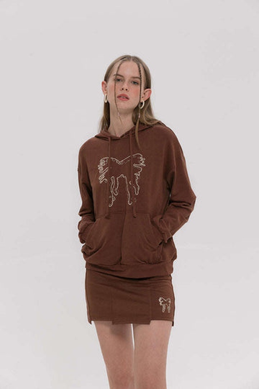 Brown Butterfly Hoodie