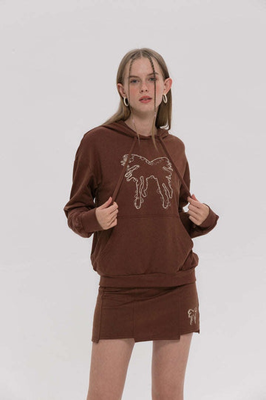 Brown Butterfly Hoodie