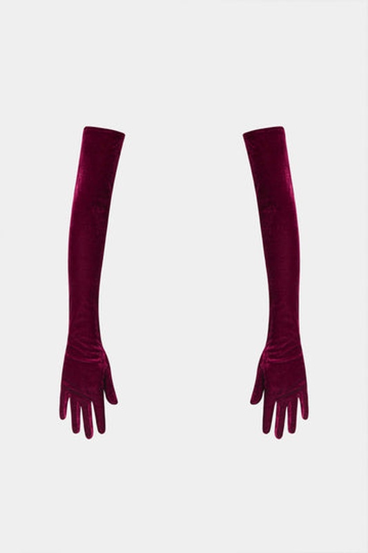 Premium Velvet Long Gloves