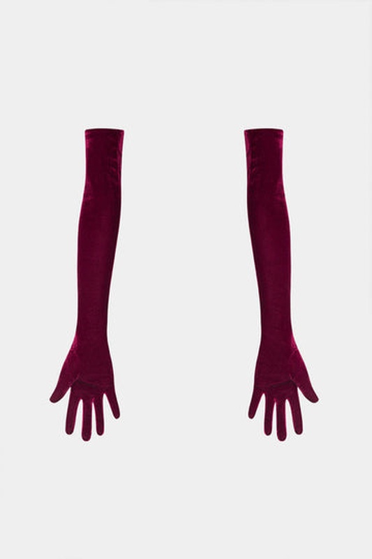 Premium Velvet Long Gloves