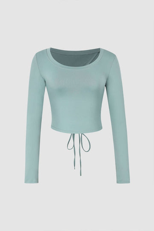 Tie Back Long Sleeve Top