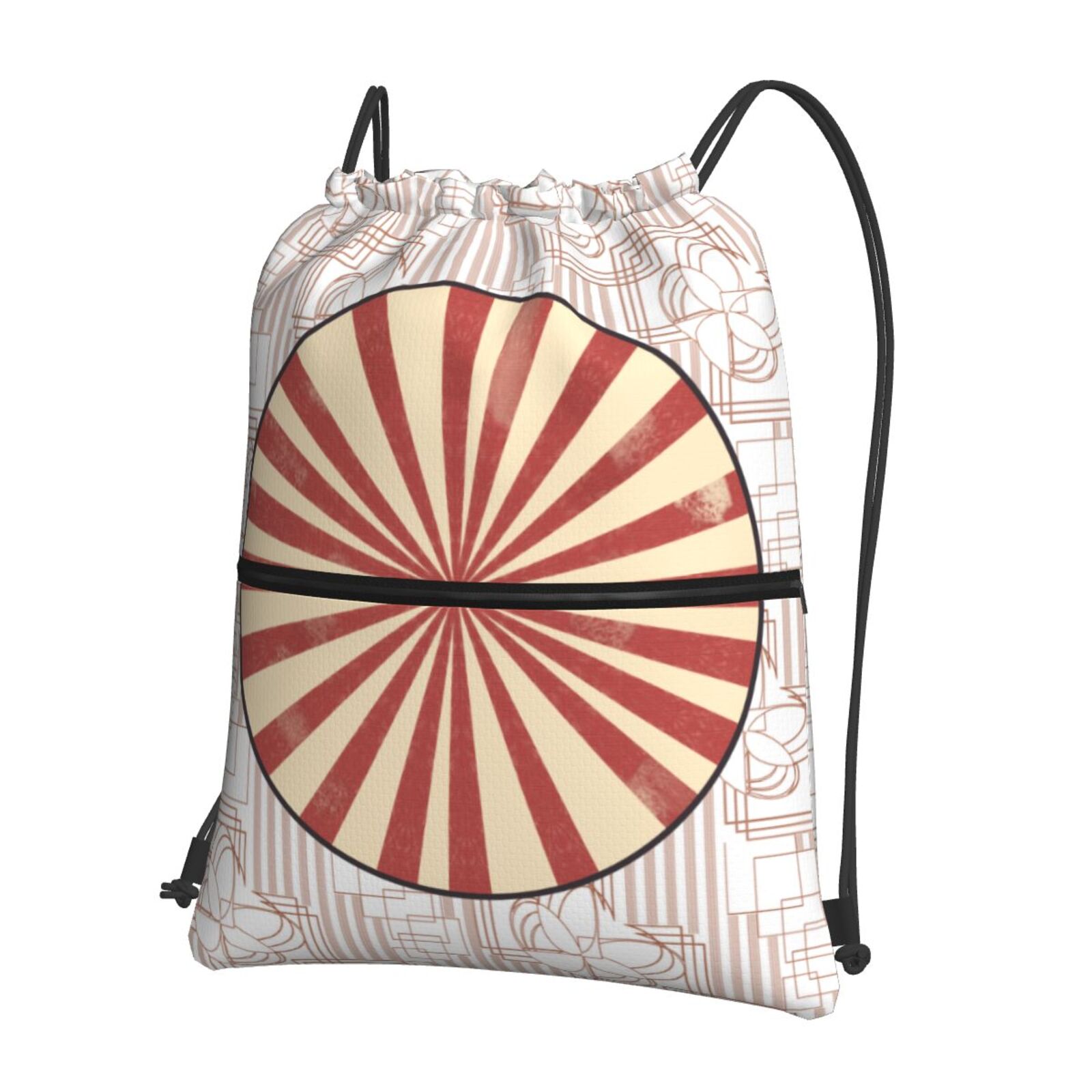 Drawstring Zipper Backpack