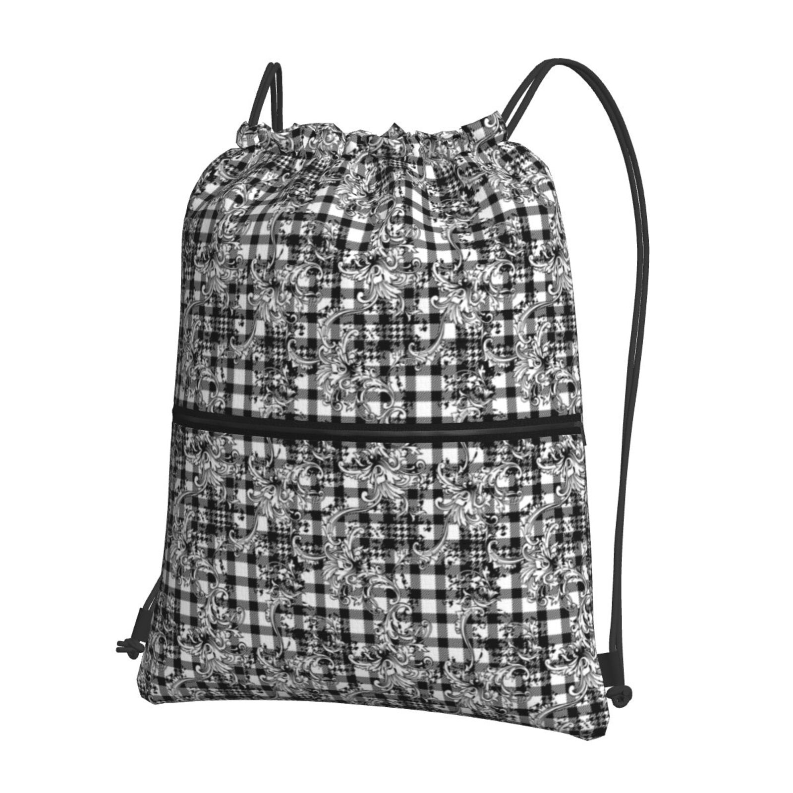 Drawstring Zipper Backpack