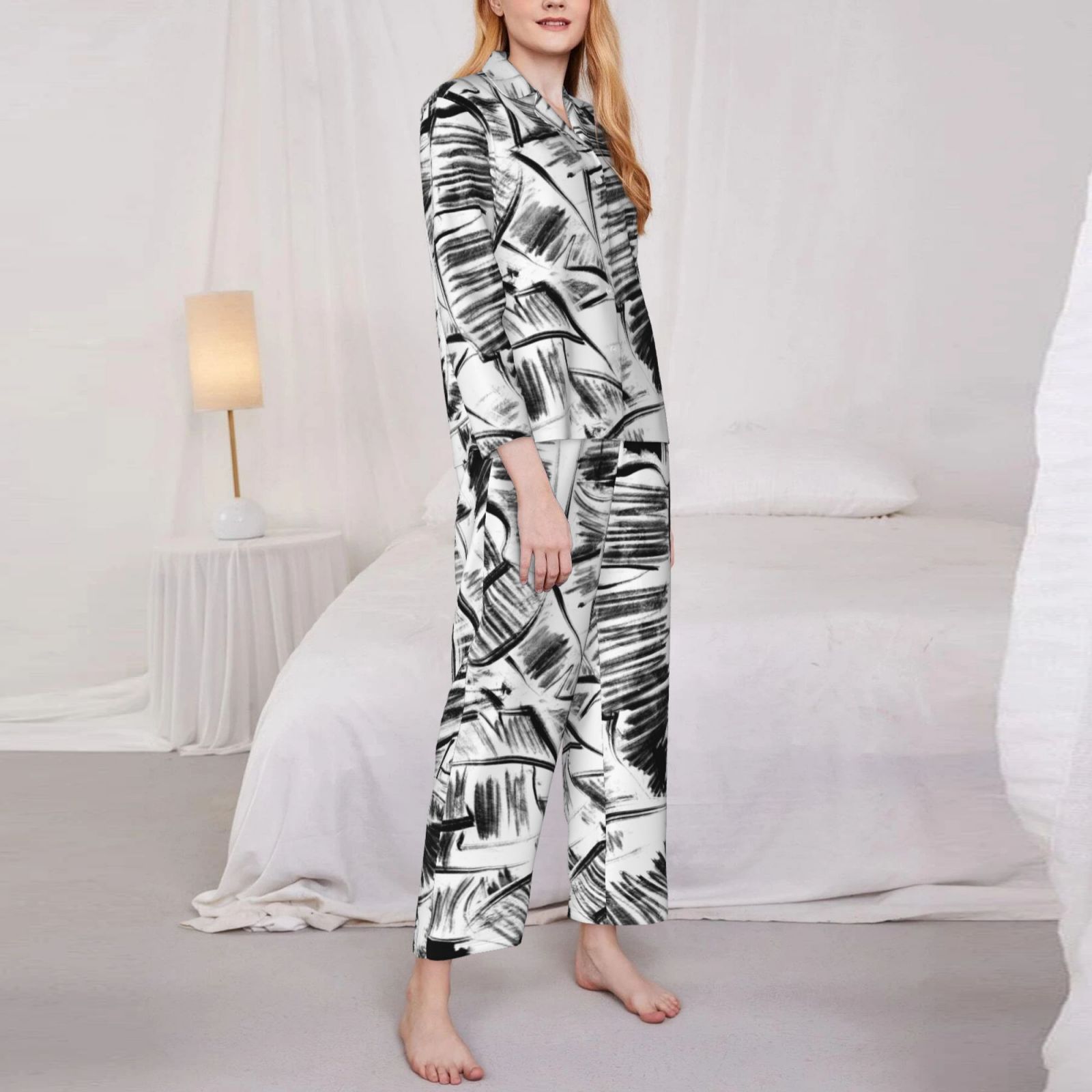 Women's Long-Sleeved Pajama Set