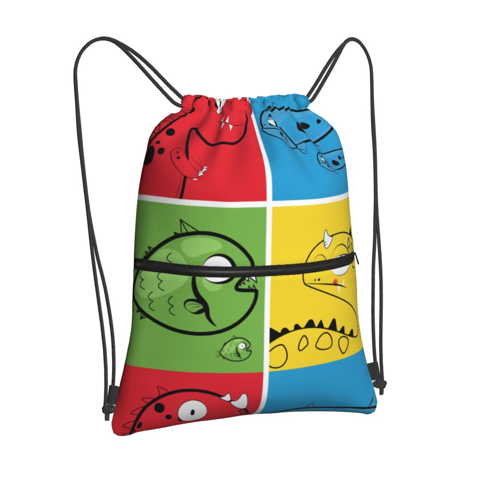 Drawstring Zipper Backpack