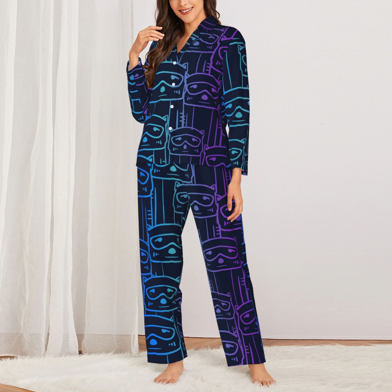 Women's Long-Sleeved Pajama Set