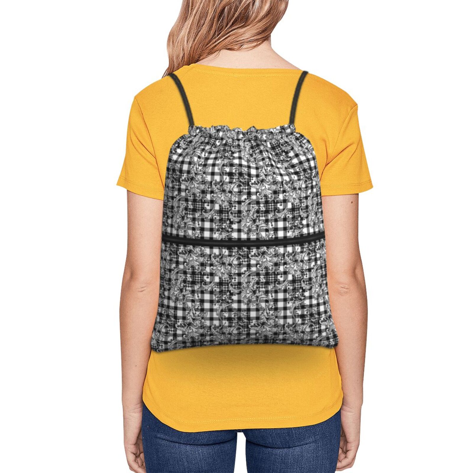 Drawstring Zipper Backpack