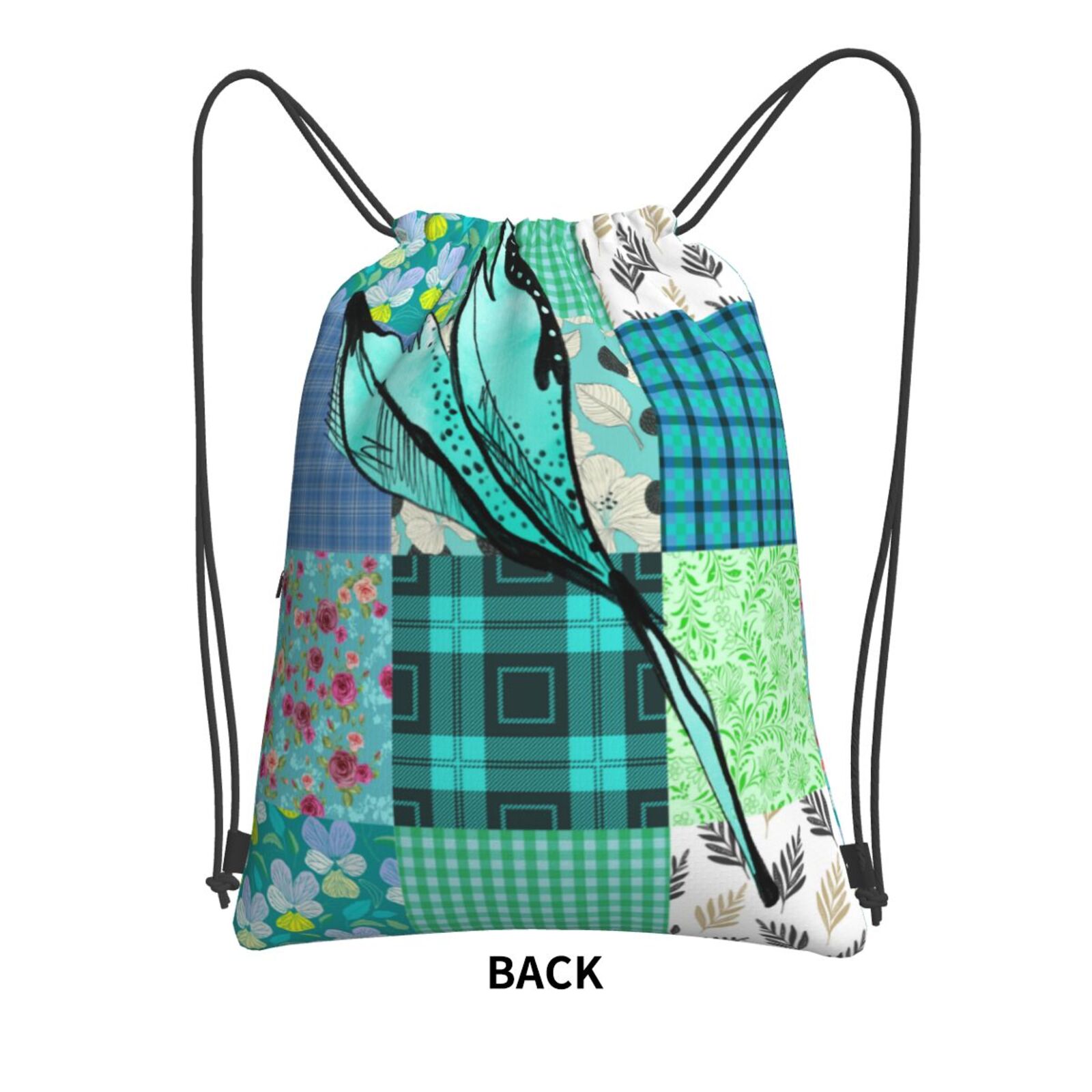 Drawstring Zipper Backpack